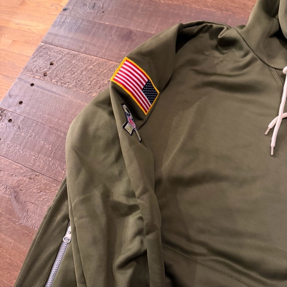 Dallas Cowboys Salute to Service Olive Green NFL Hoodie - Picture 8 of 8